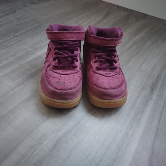 Purple suede Toddler Nike AF1 8C used - Picture 5 of 5
